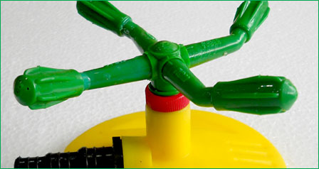 Green Four Arm Sprinkler