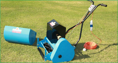 Roller type electric lawn mower